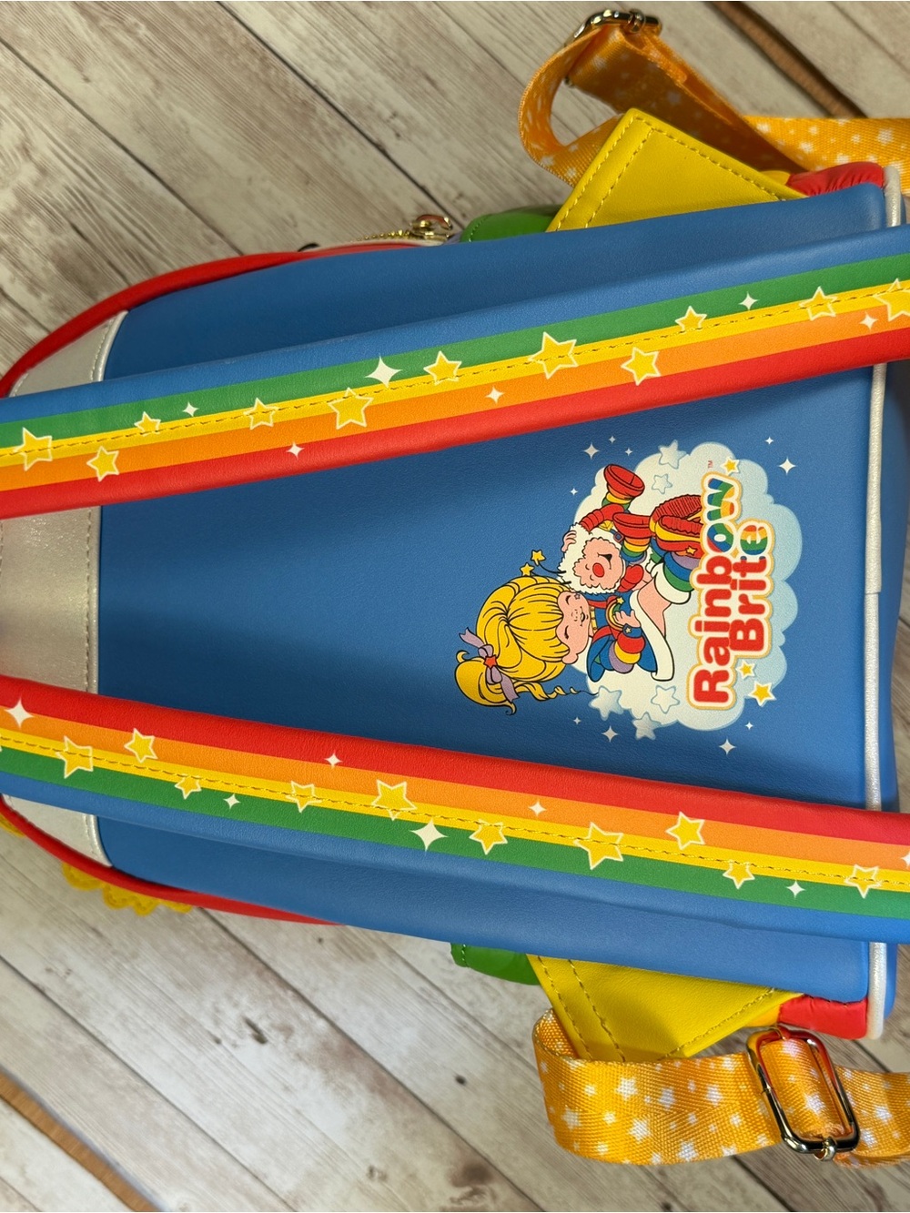 Loungefly Rainbow Brite Backpack by Rainbow - Yellow, Red, Blue, White - Picture 9 of 9